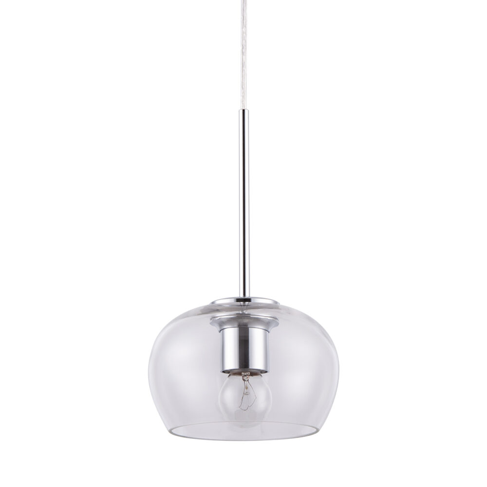 Wavy-Glass Globe Pendant Light-HOPDO03
