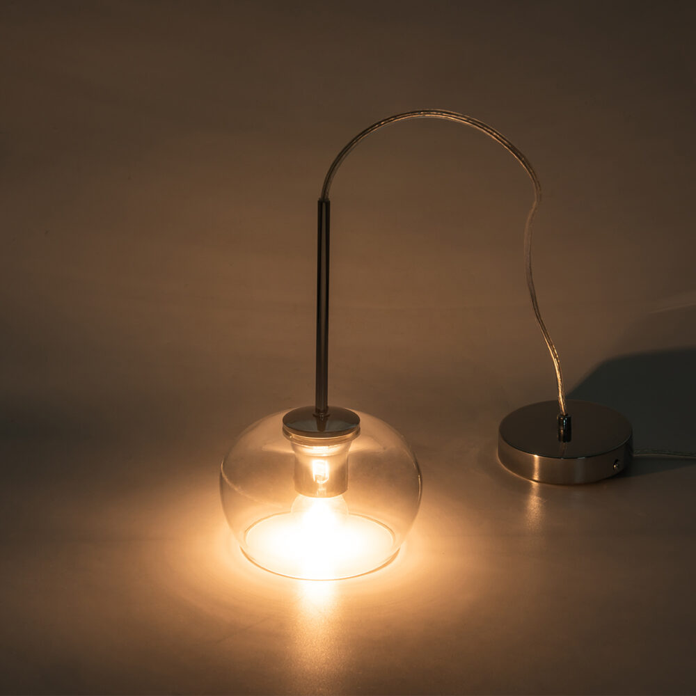 Wavy-Glass Globe Pendant Light-HOPDO03 - Image 5