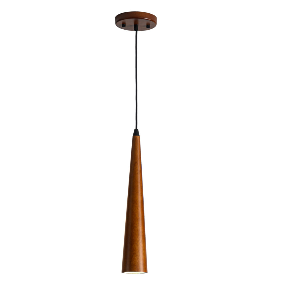 Starfull-W-Wood cone pendant light GU10-HQPD42WD