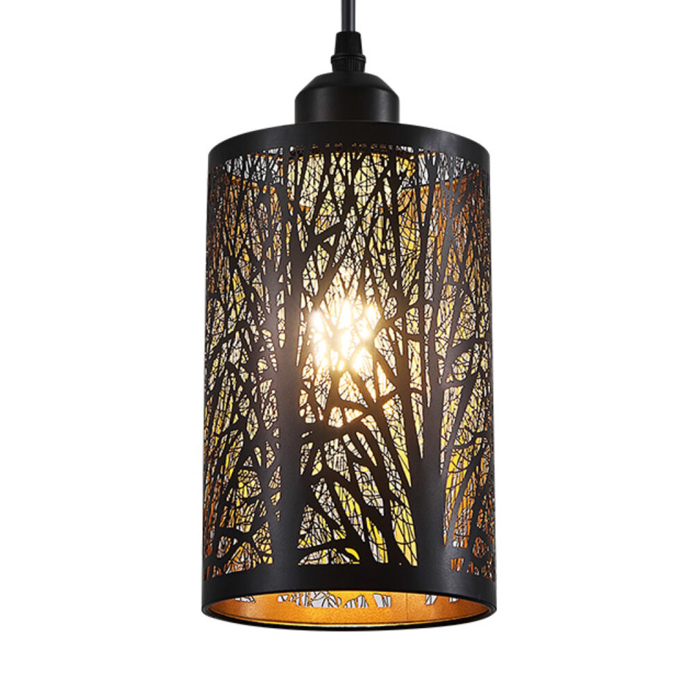 Shining Gold-Farmhouse Black Pendant Light Fixture- Shg-029-MD1-Customized for Ilya