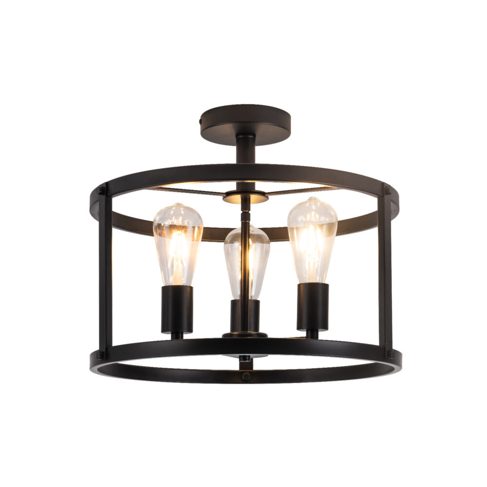 Morgan-3-Light Pendant Light-HQPDOT10BL